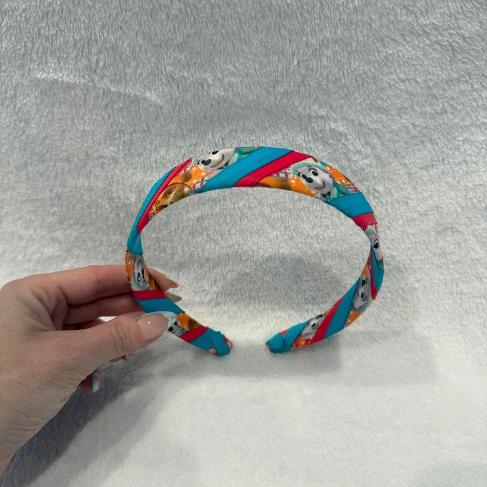 Paw Patrol‎ Kids Girls Headband Ribbon Wrap Hair Accessory Handmade